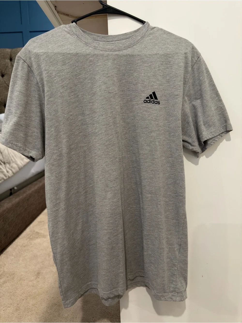 Men’s adidas Grey Short-Sleeve Tee- Large